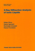 Cover: X-Ray Diffraction Analysis of Ionic Liquids - Trans Tech Publications Ltd
