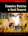 Cover: Elementary Statistics in Social Research - Pearson