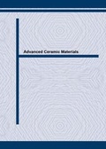 Cover: Advanced Ceramic Materials - Trans Tech Publications Ltd