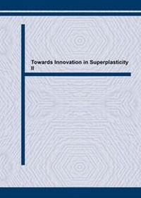 Enlarge image Cover: Towards Innovation in Superplasticity II - Trans Tech Publications Ltd