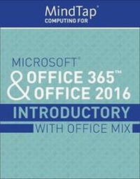 Abbildung von: Lms Integrated Mindtap Computing, 1 Term (6 Months) Printed Access Card for Microsoft Office 365 & Office 2016: Introductory (with Office Mix) - Cengage Learning