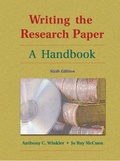 Cover: Writ Res Paper 6e MLA Infotrac - Wadsworth Publishing Company