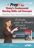 Cover: PrepU for Timby's Fundamental Nursing Skills and Concepts - LWW