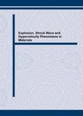 Cover: Explosion, Shock Wave and Hypervelocity Phenomena in Materials - Trans Tech Publications Ltd