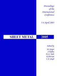 Enlarge image Cover: Sheet Metal 2005 - Trans Tech Publications Ltd