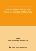 Cover: Macro-, Meso-, Micro- and Nano-Mechanics of Materials - Trans Tech Publications Ltd