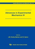 Cover: Advances in Experimental Mechanics IV - Trans Tech Publications Ltd