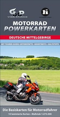 Abbildung von: Motorrad Powerkarten Deutsche Mittelgebirge - Highlights-Verlag