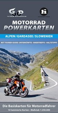 Abbildung von: Motorrad Powerkarten Alpen - Highlights-Verlag