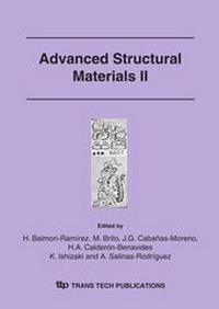 Enlarge image Cover: Advanced Structural Materials II - Trans Tech Publications Ltd