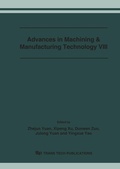 Cover: Advances in Machining & Manufacturing Technology VIII - Trans Tech Publications Ltd