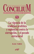 Cover: La vigencia de la tradici&oacute;n prof&eacute;tica y sapiencial contra la corrupci&oacute;n, y el pecado estructural. Concilium 358 (2014) - Editorial Verbo Divino