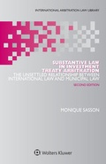 Cover: Substantive Law in Investment Treaty Arbitration - Kluwer Law International