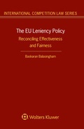 Cover: The EU Leniency Policy - Kluwer Law International
