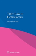 Cover: Tort Law in Hong Kong - Kluwer Law International