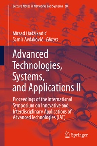 Enlarge image Cover: Advanced Technologies, Systems, and Applications II - Springer