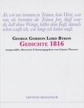 Cover: Lord Byron GEDICHTE 1816 - EDITION SIGNAThUR