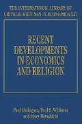 Cover: Recent Developments in Economics and Religion - Edward Elgar Publishing