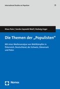 Cover: Die Themen der "Populisten" - Nomos