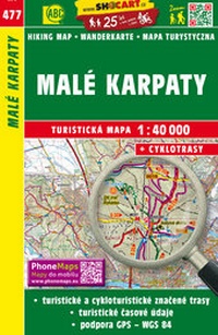 Abbildung von: Malé Karpaty / Kleine Karpaten (Wander - Radkarte 1:40.000) - SHOCart