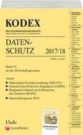 Cover: KODEX Datenschutz 2017/18 - Linde