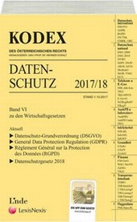 Abbildung von: KODEX Datenschutz 2017/18 - Linde