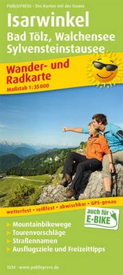 Abbildung von: Isarwinkel, Bad Tölz, Walchensee, Sylvensteinstausee - Freytag-Berndt und ARTARIA