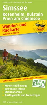 Abbildung von: Simssee, Rosenheim, Kufstein, Prien am Chiemsee - Freytag-Berndt und ARTARIA