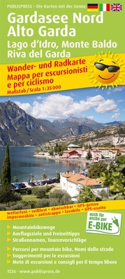 Abbildung von: Gardasee Nord, Alto Garda, Lago d'Idro, Monte Baldo, Riva del Garda - Freytag-Berndt und ARTARIA