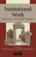 Cover: Institutional Work - Cambridge University Press