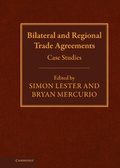 Cover: Bilateral and Regional Trade Agreements - Cambridge University Press