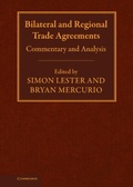 Cover: Bilateral and Regional Trade Agreements - Cambridge University Press