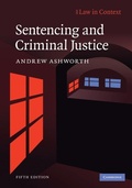 Cover: Sentencing and Criminal Justice - Cambridge University Press