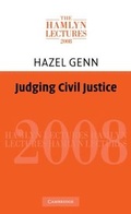 Cover: Judging Civil Justice - Cambridge University Press