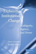 Cover: Explaining Institutional Change - Cambridge University Press