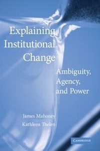 Enlarge image Cover: Explaining Institutional Change - Cambridge University Press