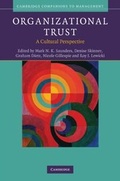 Cover: Organizational Trust - Cambridge University Press