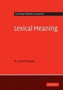 Cover: Lexical Meaning - Cambridge University Press