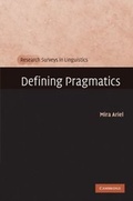 Cover: Defining Pragmatics - Cambridge University Press