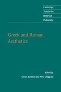 Cover: Greek and Roman Aesthetics - Cambridge University Press