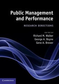 Enlarge image Cover: Public Management and Performance - Cambridge University Press