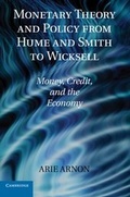 Cover: Monetary Theory and Policy from Hume and Smith to Wicksell - Cambridge University Press