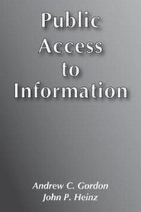 Enlarge image Cover: Public Access to Information - Transaction Publishers