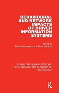 Enlarge image Cover: Behavioural and Network Impacts of Driver Information Systems - Routledge