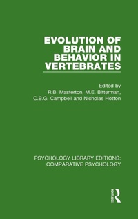 Enlarge image Cover: Evolution of Brain and Behavior in Vertebrates - Routledge