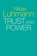 Cover: Trust and Power - Polity Press