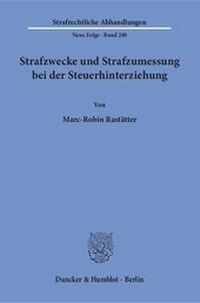 Abbildung von: Strafzwecke und Strafzumessung bei der Steuerhinterziehung - fibre