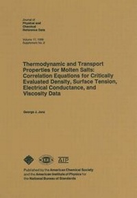 Abbildung von: Thermodynamic and Transport Properties for Molten Salts: Correlated Equations for Critically Evaluated Density, Surface Tension Electrical Conductance, and Viscosity Data - American Institute of Physics