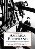 Cover: America Firsthand - Bedford Books,U.S.