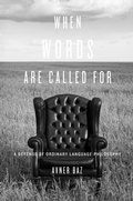 Cover: When Words Are Called For - Harvard University Press